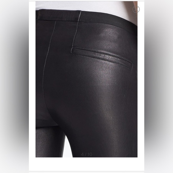 Helmut Lang Leather Leg Pants 10 - Picture 8 of 14